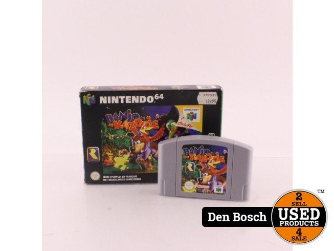 Banjo-Kazooie | In doos | N64 Game, Spelcomputers en Games, Nintendo, Zo goed als nieuw, Support@nintendo.com, 11-1 Hokotate-cho, Kamitoba, Minami-ku
Kyoto 601-8501
Japan