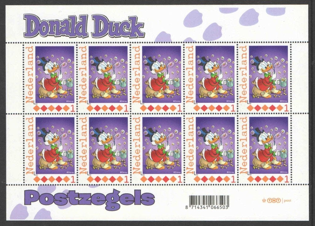 Postzegels Donald Duck, Ontdek Duckstad: Vel 13, Postzegels en Munten, Ophalen of Verzenden, Na 1940, Postfris
