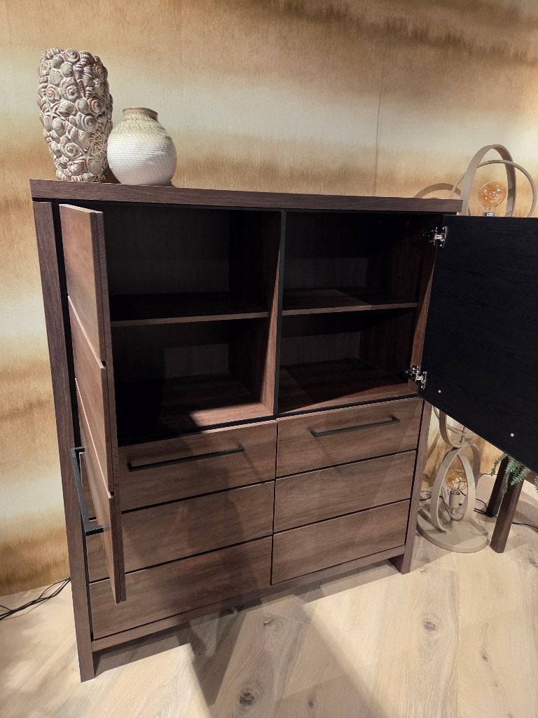Opbergkast Skyline, Ophalen, Overige materialen, Met deur(en), 100 tot 150 cm