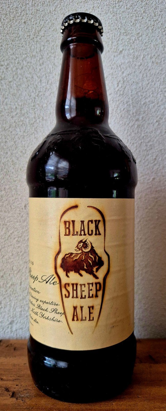 1997 fles Black Sheep ALE 0,5ltr BLACK SHEEP Brewery Yorkshi, Verzamelen, Biermerken, Zo goed als nieuw, Flesje(s), Overige merken