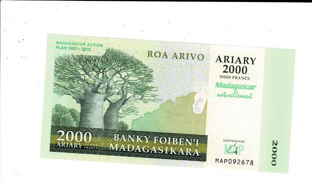 Madagaskar, 2.000 ariary 2007 (commemorative), Verzenden, Overige landen