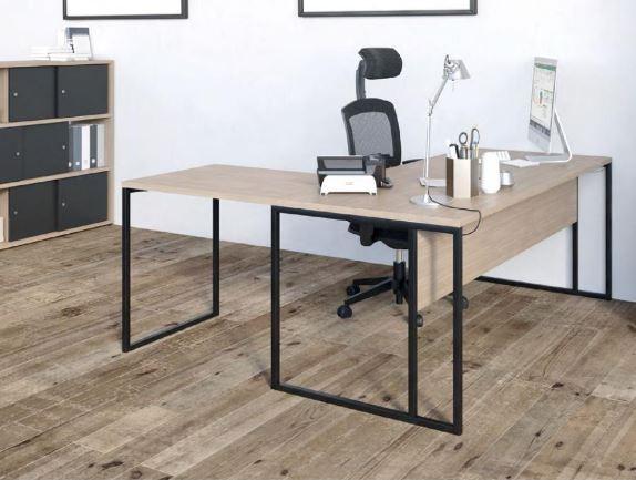 Stricto directie bureau recht of hoekbureau, met kast etc, Huis en Inrichting, Bureaus, Buronomic, Honfleur, Hoekbureau, Nieuw