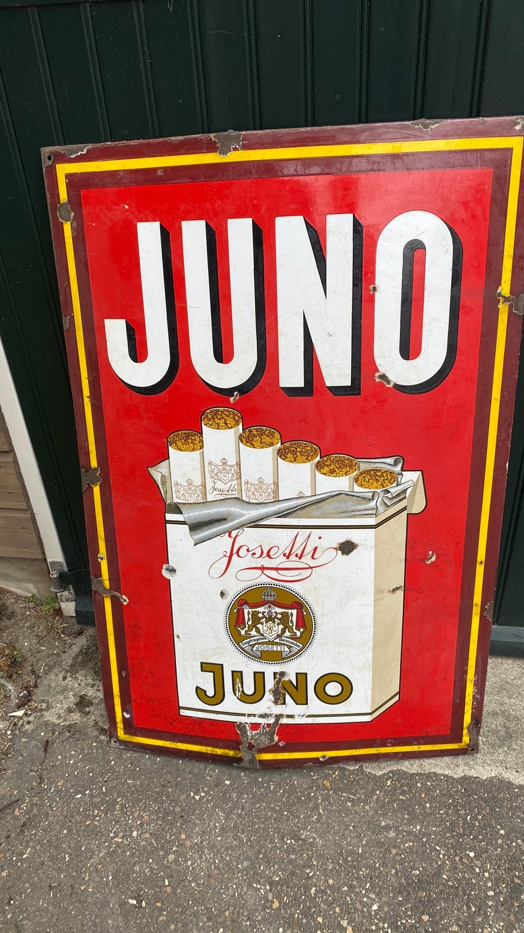Juno Josetti, Ophalen of Verzenden, Gebruikt, Reclamebord