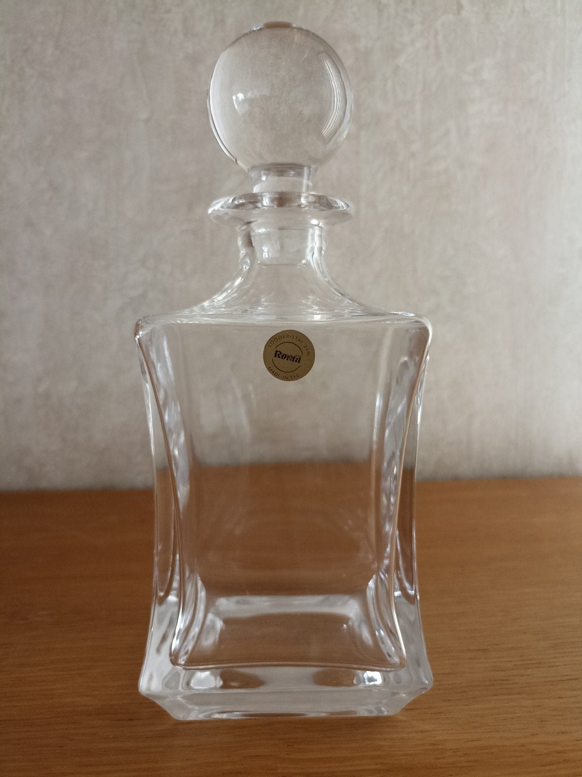 Loodkristal Roma Karaf 24% Loodkristal Made in EEC, Antiek en Kunst, Ophalen of Verzenden