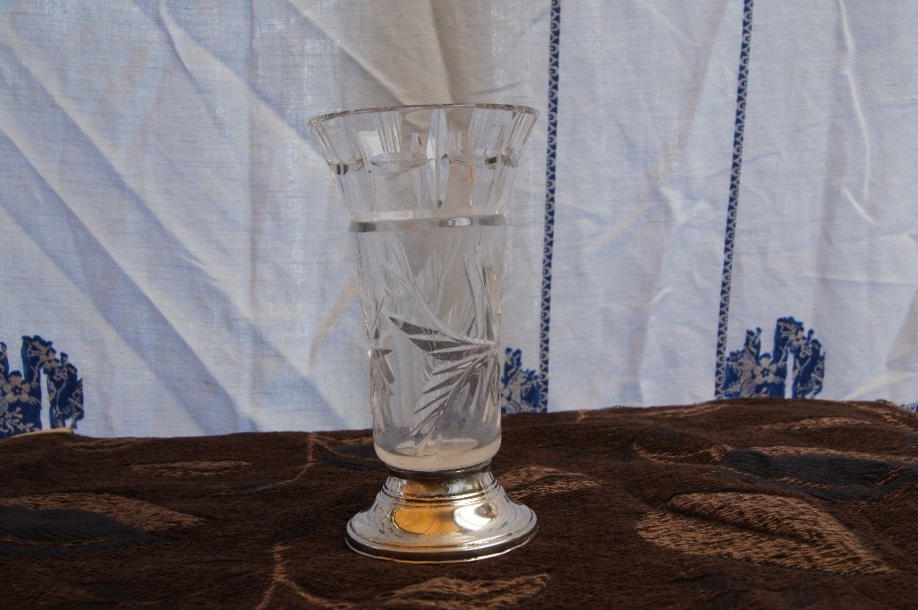 Bloemen vaas / Thee zeef /, Ophalen of Verzenden, Zilver