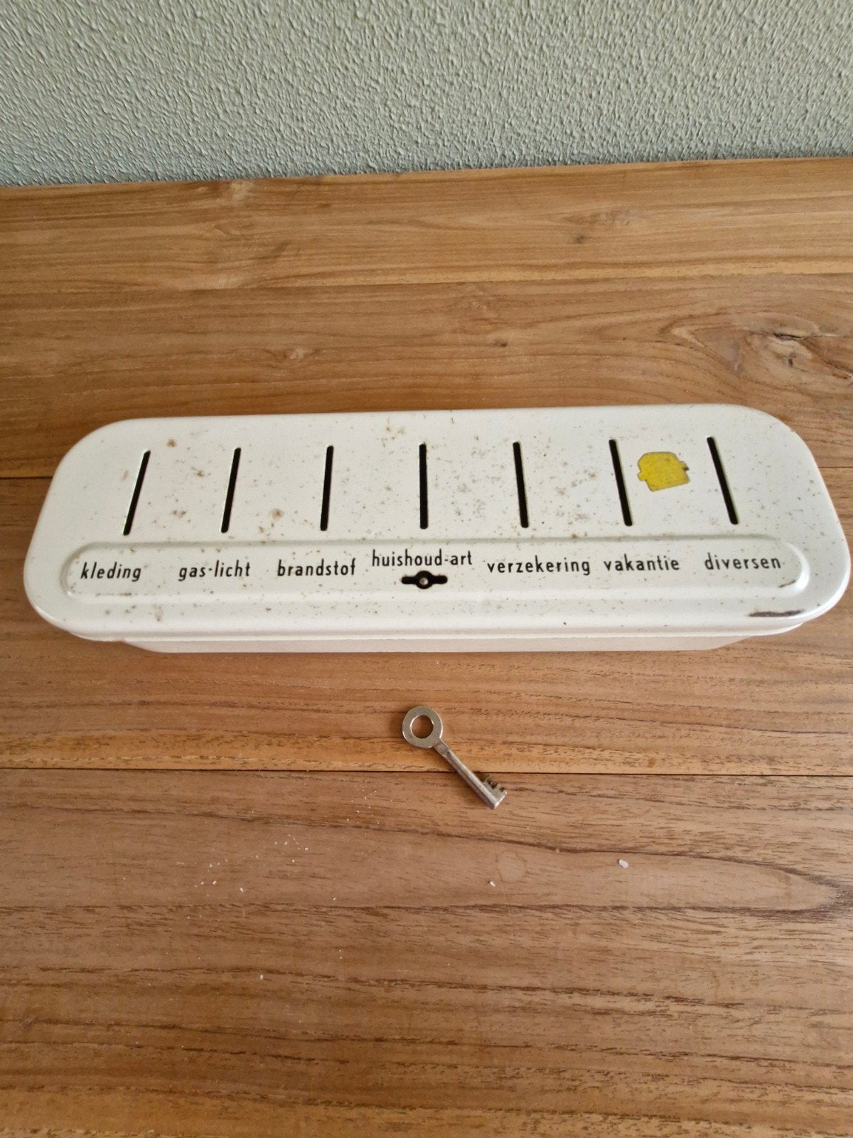 Brabantia vintage spaarpot met sleutel - Jaren '50/'60, Ophalen