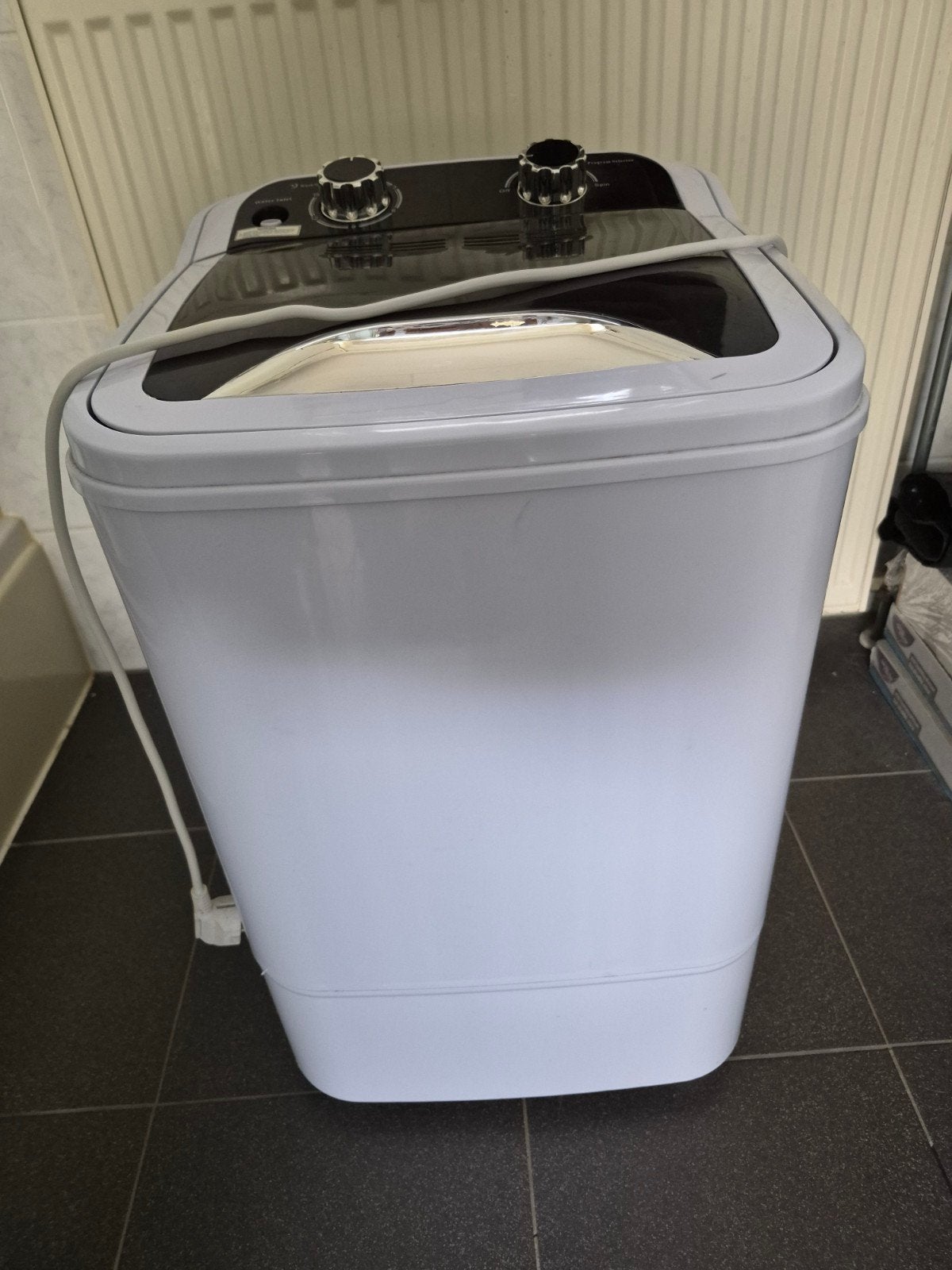 Camping Salora wasmachine en centrifuge zgan, compleet, Caravans en Kamperen, Ophalen, Zo goed als nieuw