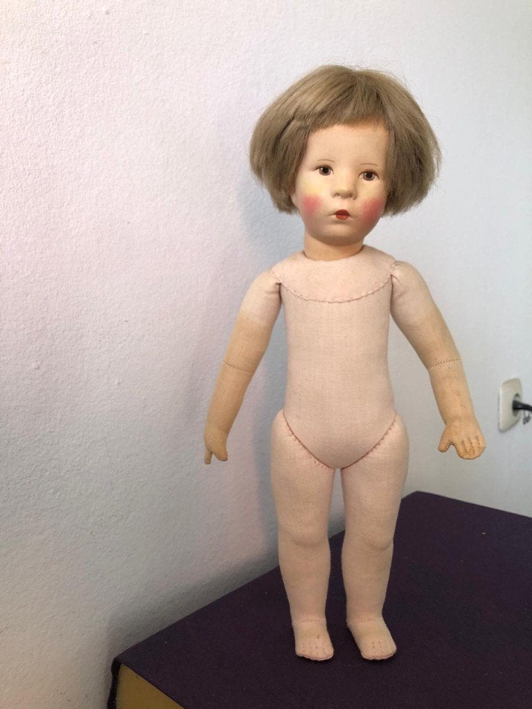 Antieke Kathe Kruse pop Friedebald, Verzenden, Gebruikt, Pop