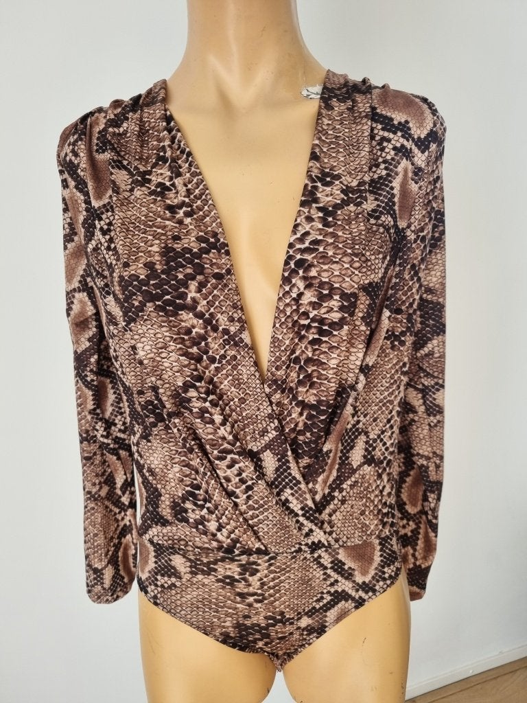 Body-top slangenprint  M, Maat 38/40 (M), Zara, Ophalen of Verzenden, Zo goed als nieuw