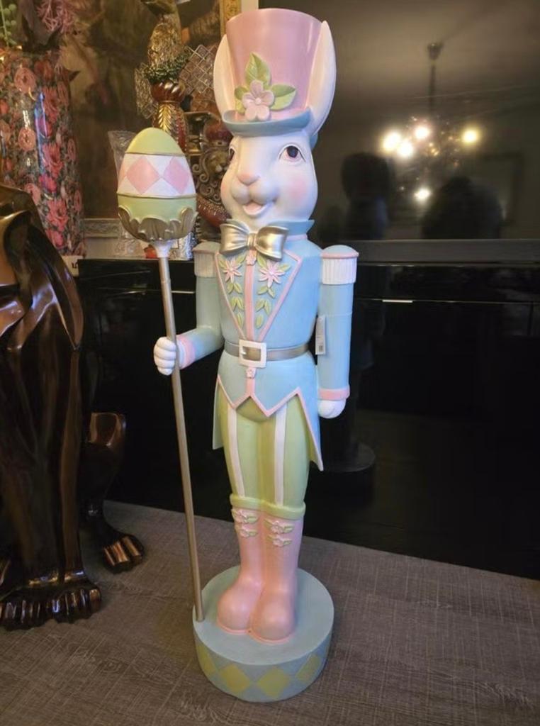 Decoratieve paashaas notenkraker, Huis en Inrichting, Woonaccessoires | Overige, Ophalen, Nieuw