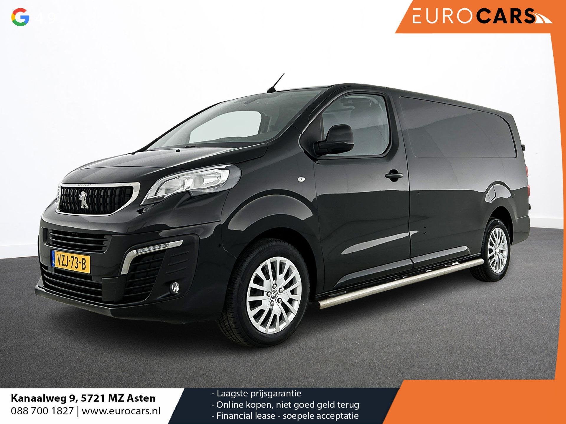 Peugeot Expert 2.0 BlueHDI 145PK L3 Automaat Airco Navigatie, Stof, Gebruikt, 2500 kg, Zwart