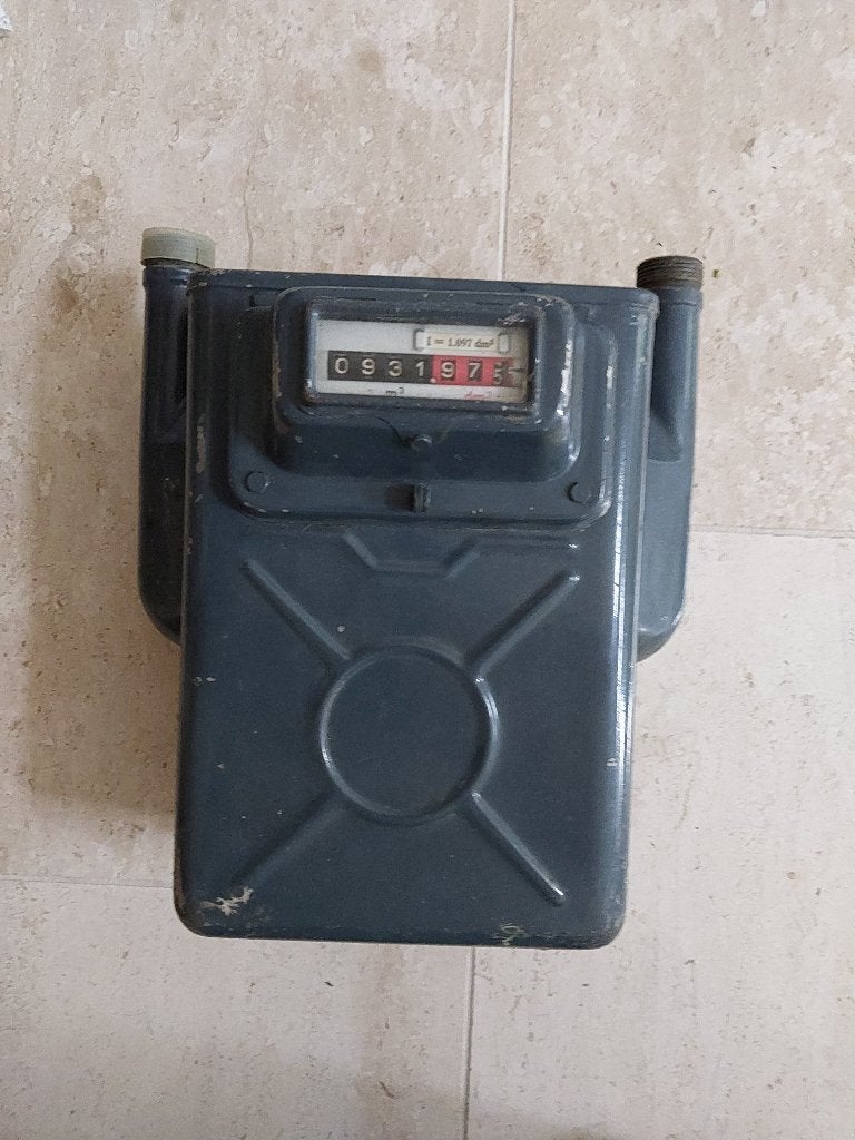 Vintage Gas meter mancave verzamelen industrieel Rotterdam, Ophalen of Verzenden, Gebruikt