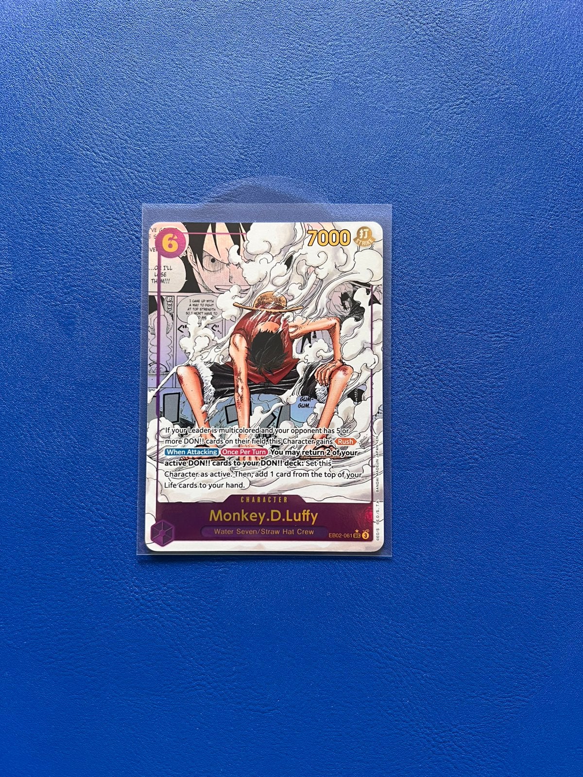 One Piece TCG Manga Monkey.D.Luffy EB02-061, Ophalen of Verzenden, Zo goed als nieuw