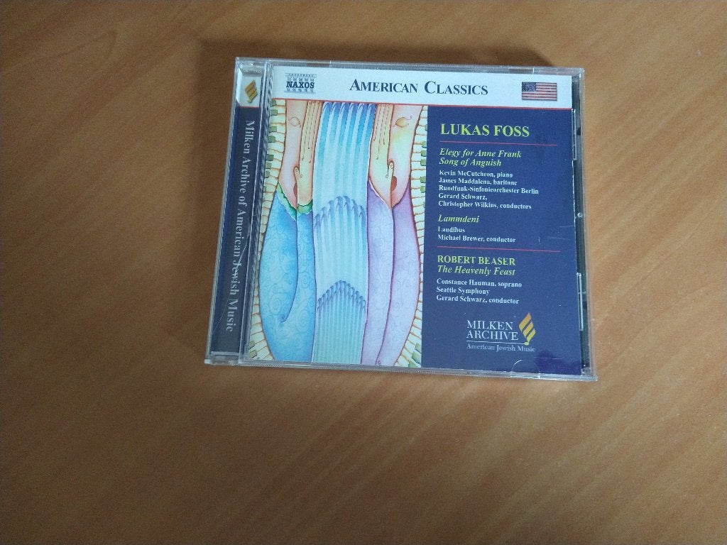 CD Lukas Foss. Elegy for Anne Frank, Ophalen of Verzenden, Classicisme, Zo goed als nieuw, Kamermuziek
