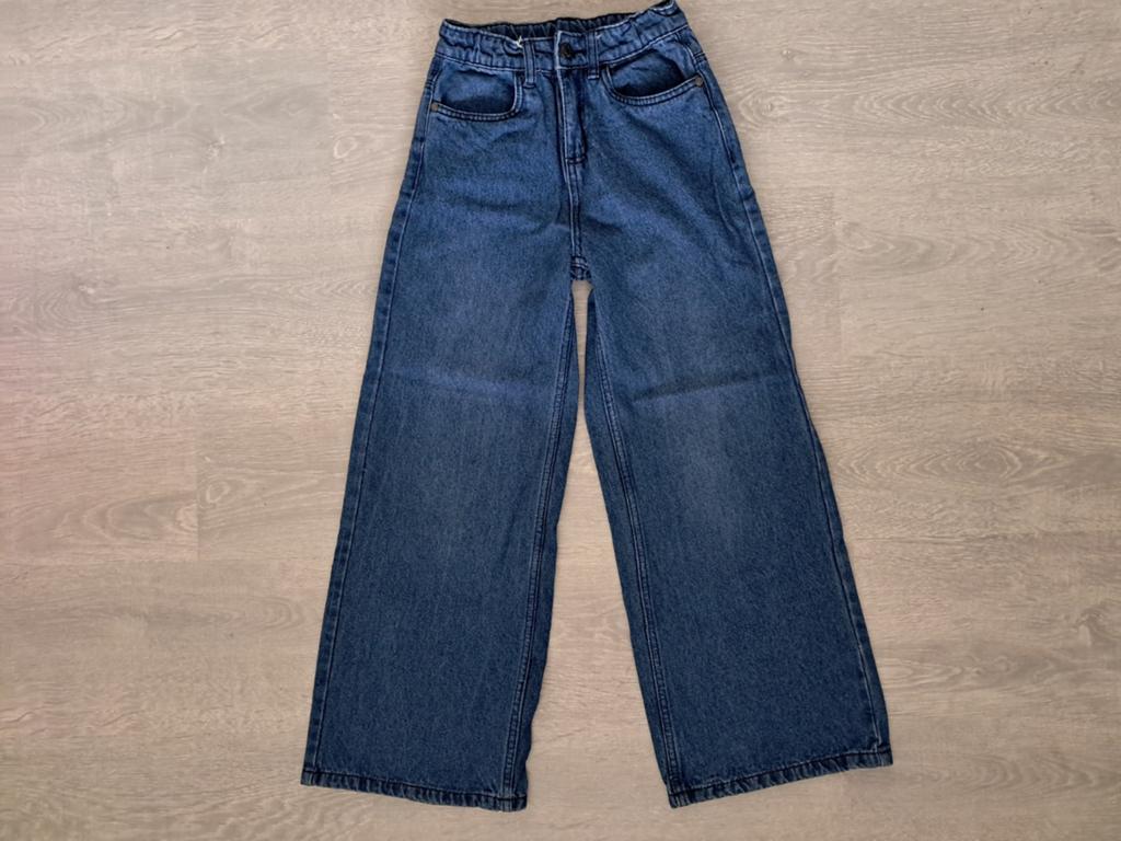 YFK spijkerbroek broek wijde pijpen maat 140 voor een meisje, Ophalen of Verzenden, Zo goed als nieuw, Maat 140