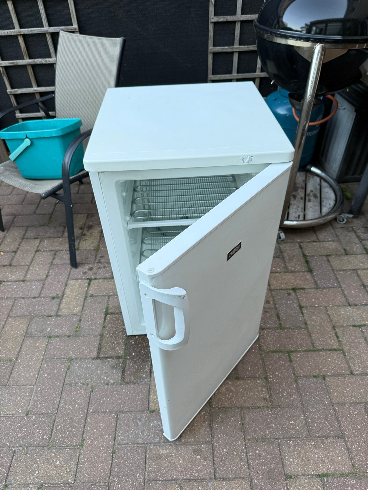 Zanussi tafelmodel koelkast met vriesvak, Gebruikt, 75 tot 100 liter, 45 tot 60 cm, Met vriesvak