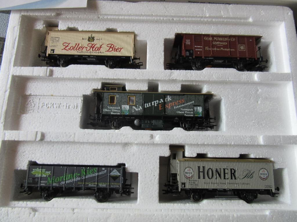 MARKLIN SET WAGONS, Wisselstroom, Wagon, Ophalen of Verzenden, Zo goed als nieuw