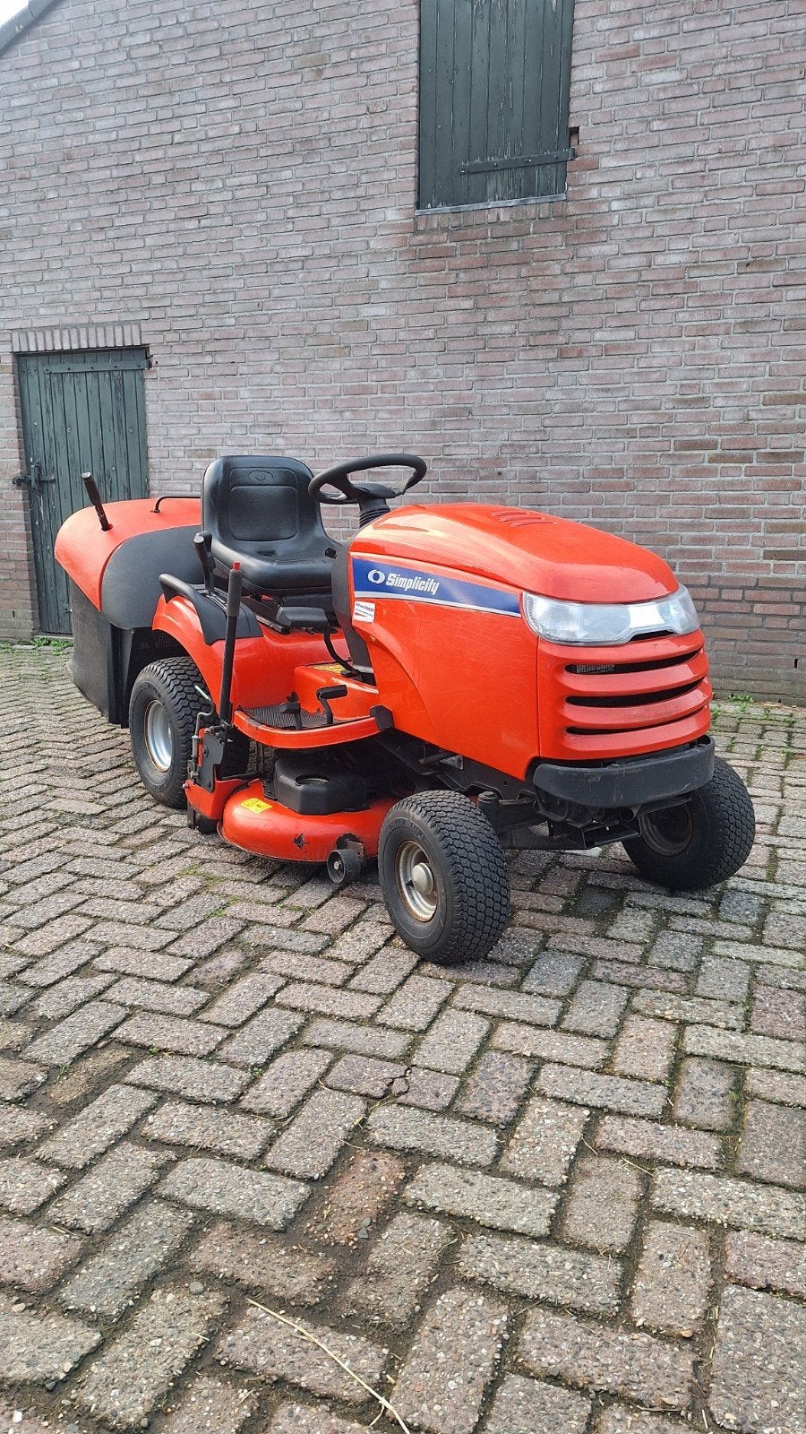 Simplicity Baron zitmaaier grasmaaier gazonmaaier  100cm, Ophalen, Gebruikt, Benzine-grasmaaier, 50 cm of meer