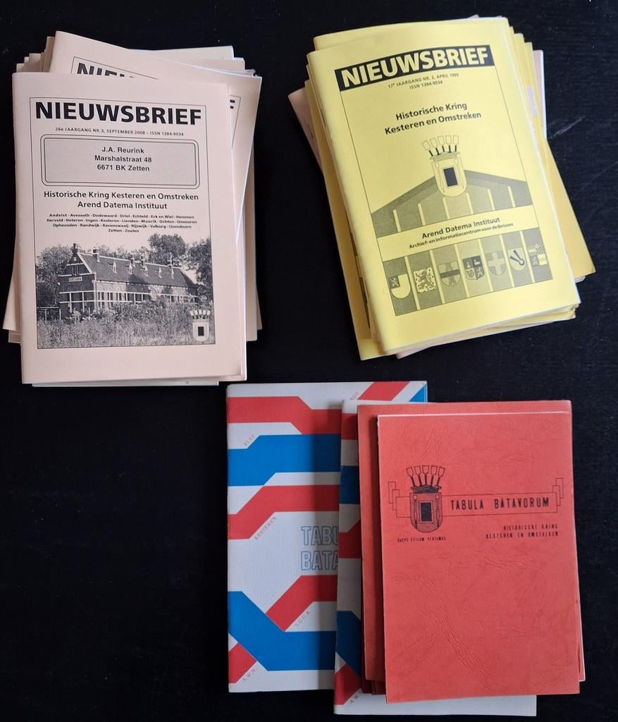 Partij uitgaven Historische Kring Kesteren en e.o.(Betuwe) e, Boeken, Geschiedenis | Stad en Regio, Ophalen of Verzenden, Gelezen