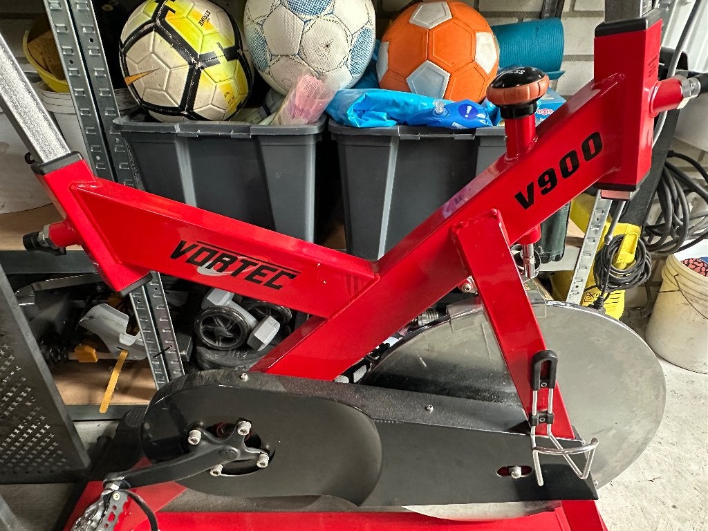 Spinning Bike / Spinning Fiets VORTEC V900, Ophalen, Gebruikt, Spinningfiets, Metaal
