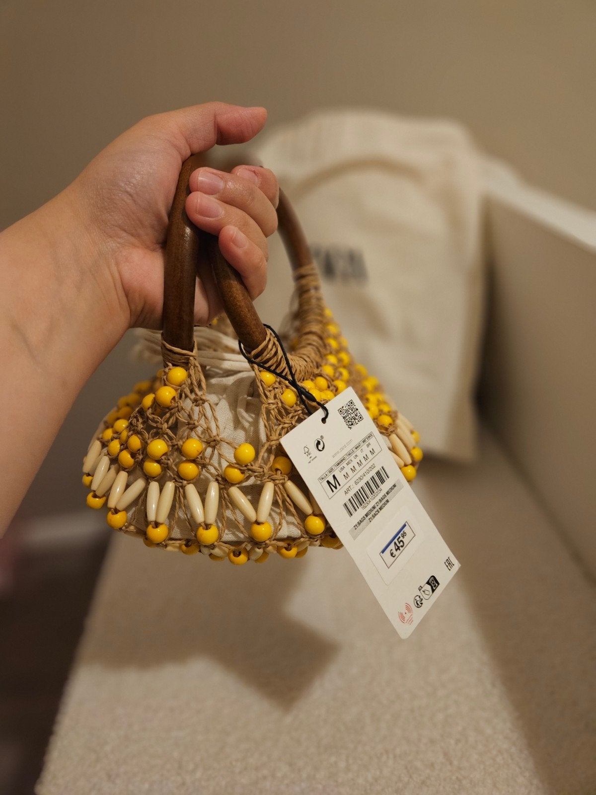 Zara Dames Tas - Nieuw met labels, Ophalen, Nieuw, Geel, Handtas