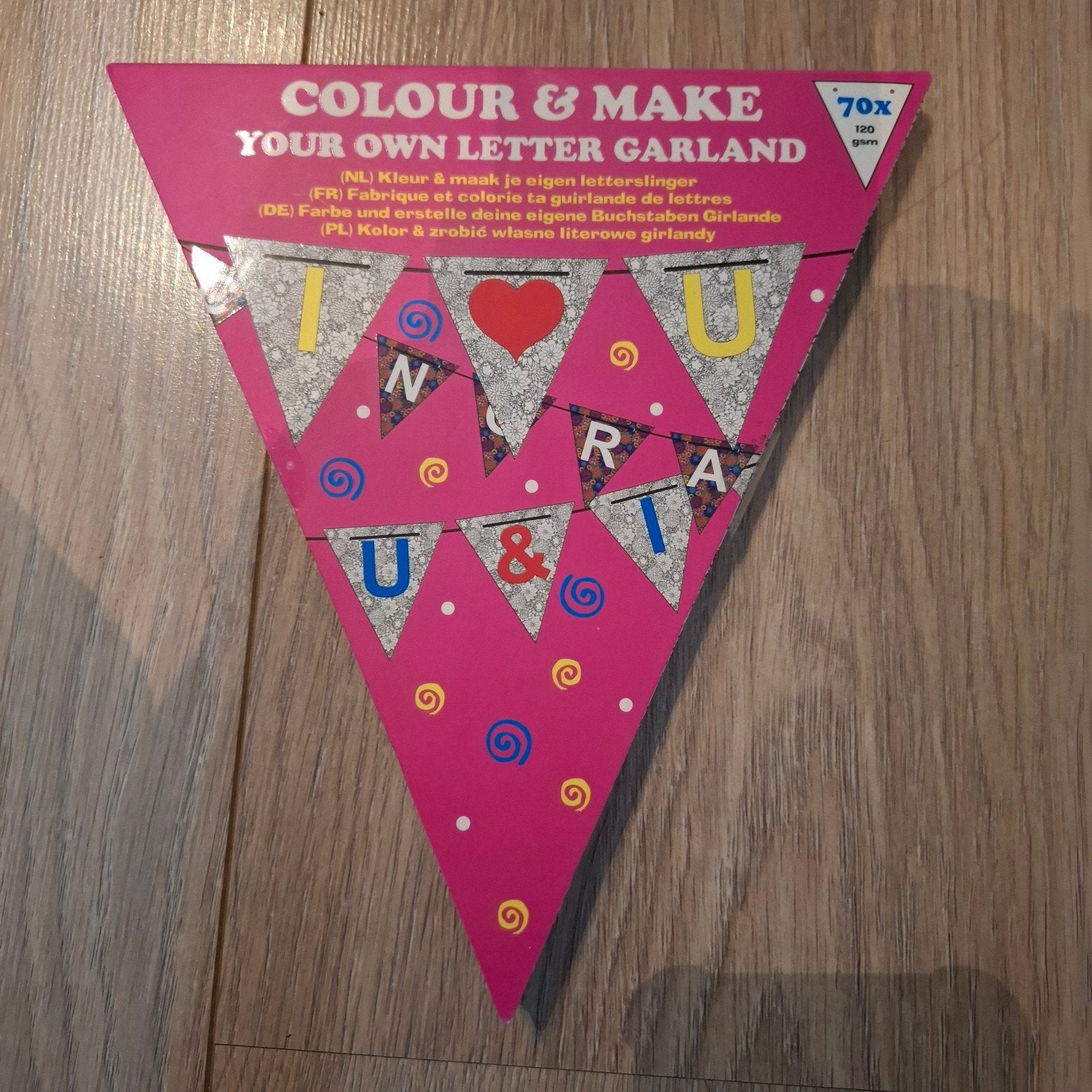 nieuw Kleur & Maak Je Eigen Letterslinger - Colour & Make, Ophalen, Overige thema's, Nieuw, Meerkleurig