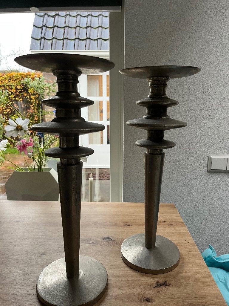 Kandelaars, Huis en Inrichting, Woonaccessoires | Kandelaars en Kaarsen, Overige materialen, Ophalen of Verzenden, Zo goed als nieuw