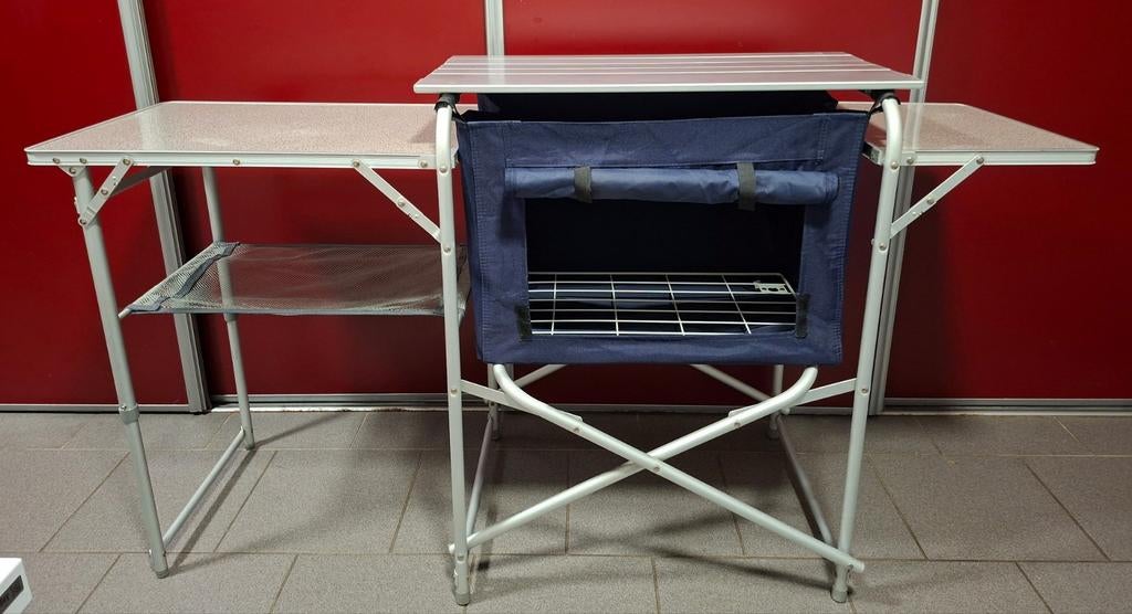 Praktische campingkeuken/opbergmeubel opvouwbaar, Caravans en Kamperen, Kampeermeubelen, Ophalen, Zo goed als nieuw, Campingkast