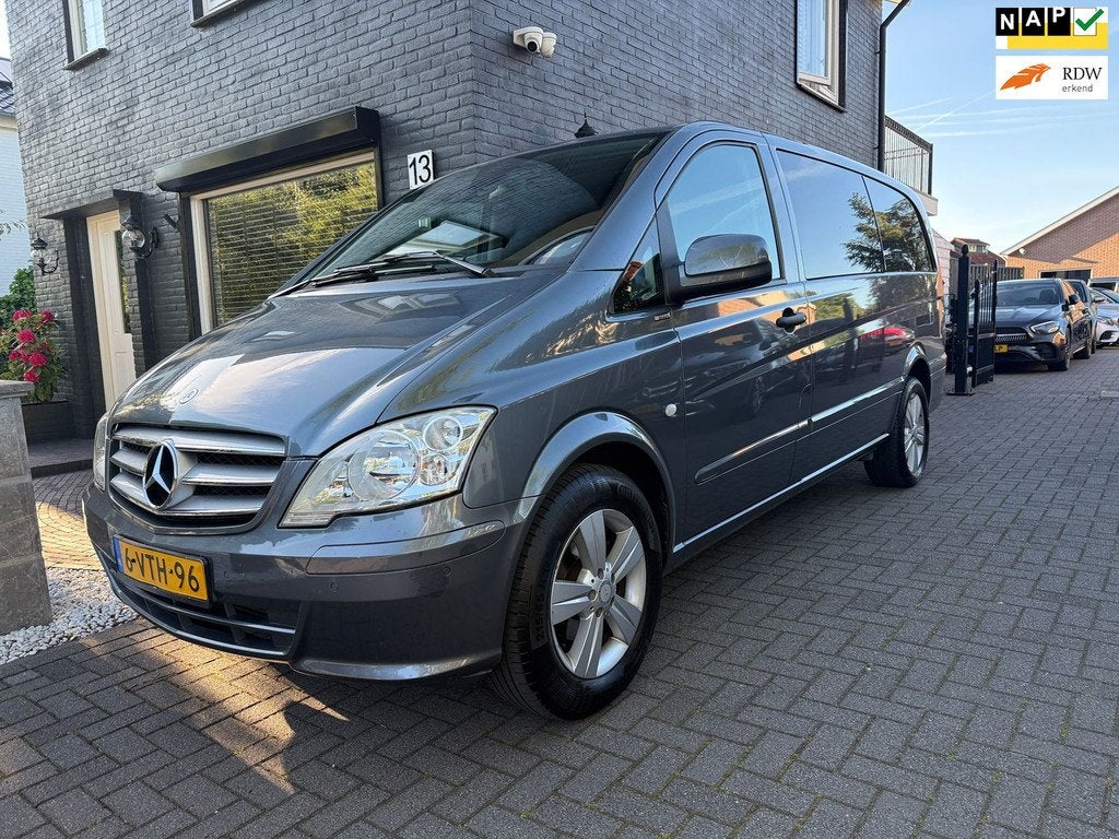 Mercedes-Benz Vito 113 CDI Lang Dubbele Cabine / Airco / Cru, Auto's, Bestelauto's, Euro 5, Gebruikt, 4 cilinders, Bedrijf