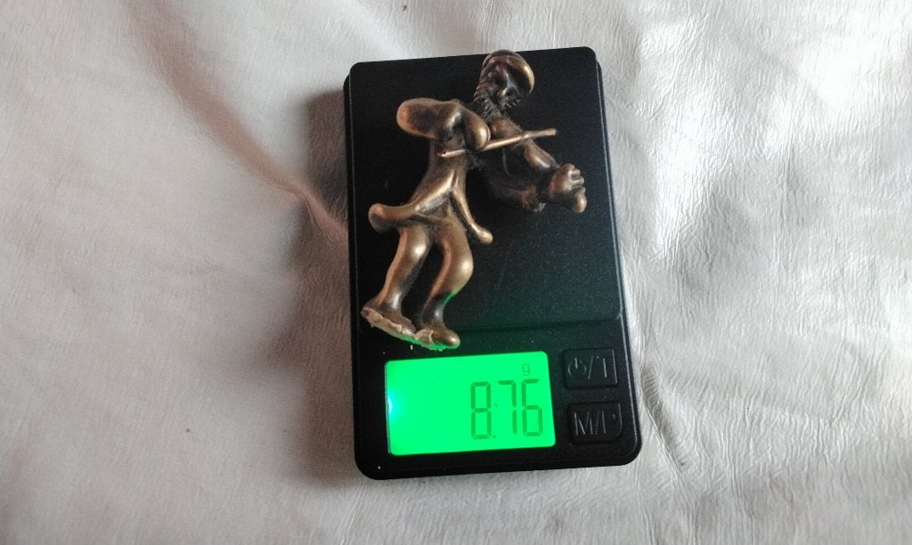 Vintage Zilveren Miniatuur Violist 8,76g Judaica / Klezmer, Antiek en Kunst, Ophalen, Zilver