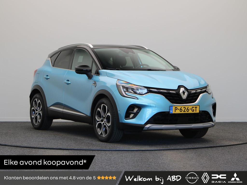 Renault Captur 1.3 TCe 140pk Intens | Stoel- en stuurwielver, Auto's, Renault, Gebruikt, 4 cilinders, Blauw, Bedrijf