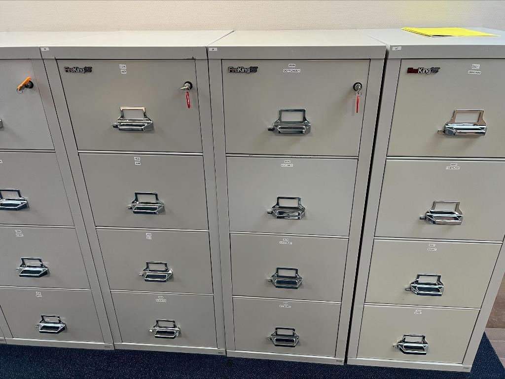 archiefkasten Fireking 25 8 stuks Gratis!, Ophalen, Overige materialen, Gebruikt, 100 tot 150 cm
