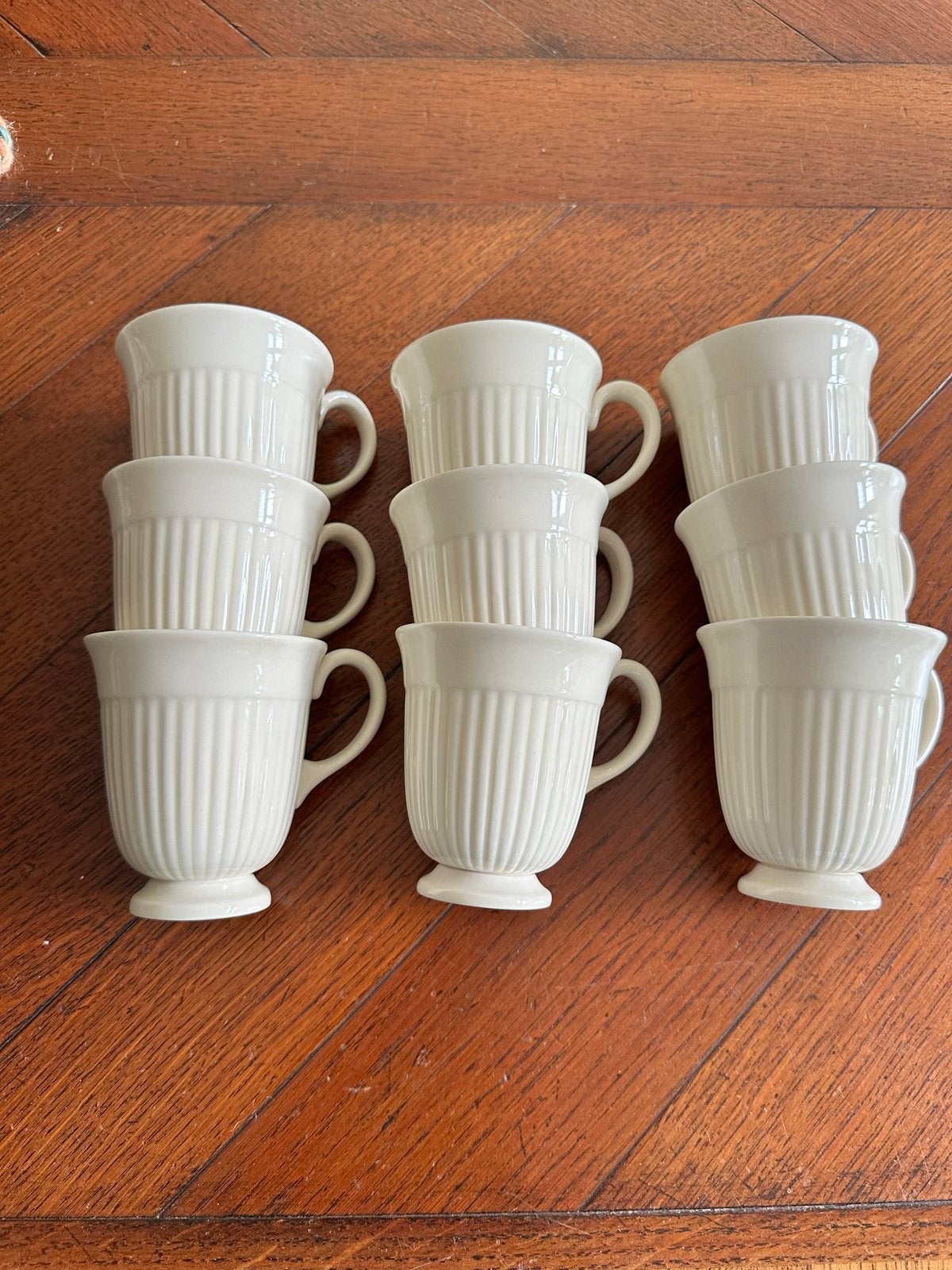 Wedgwood Edme koffiekopjes - Nieuwstaat, Ophalen, Keramiek, Zo goed als nieuw, Kop(pen) en/of Schotel(s)