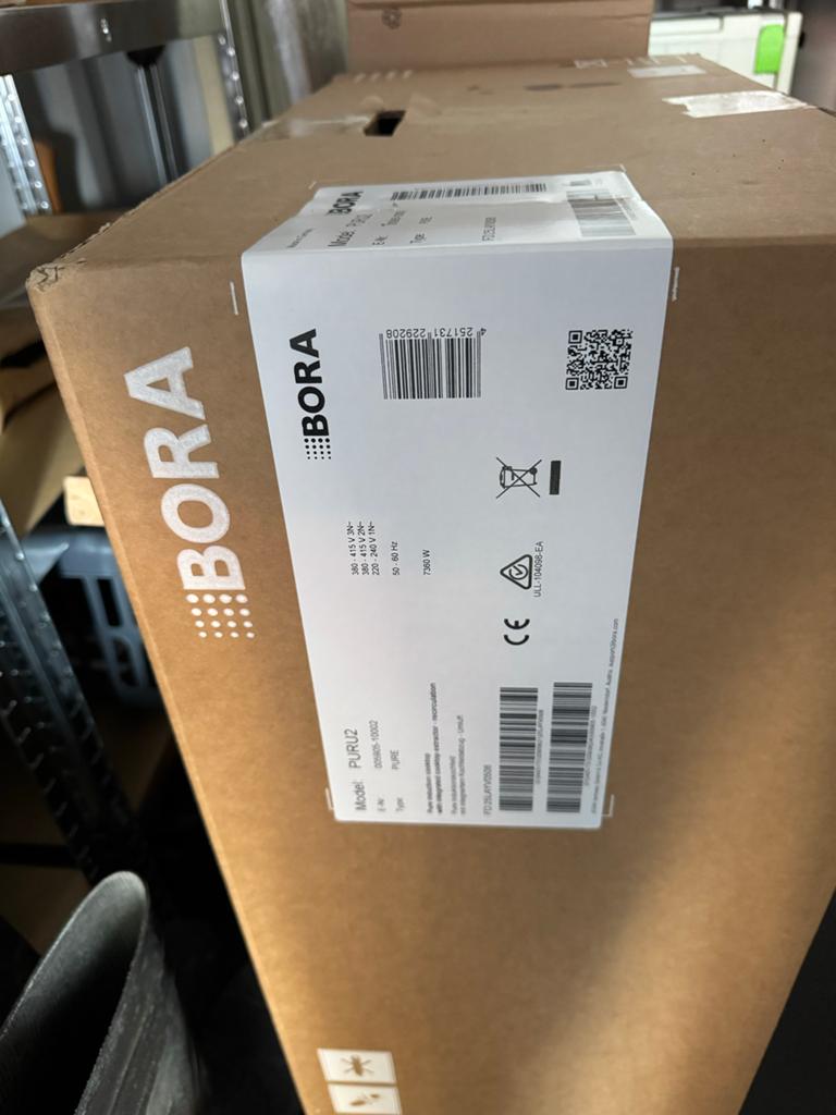 Bora PURU2 Inductiekookplaat met geïntegreerde afzuiging, Witgoed en Apparatuur, Kookplaten, Ophalen, Nieuw, 4 kookzones, Inbouw