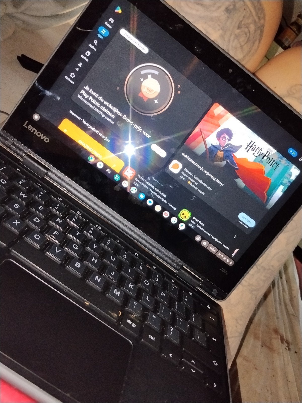 Lenovo laptop met touchscreen, zo goed als nieuw, Computers en Software, Ophalen, Zo goed als nieuw, Lenovo