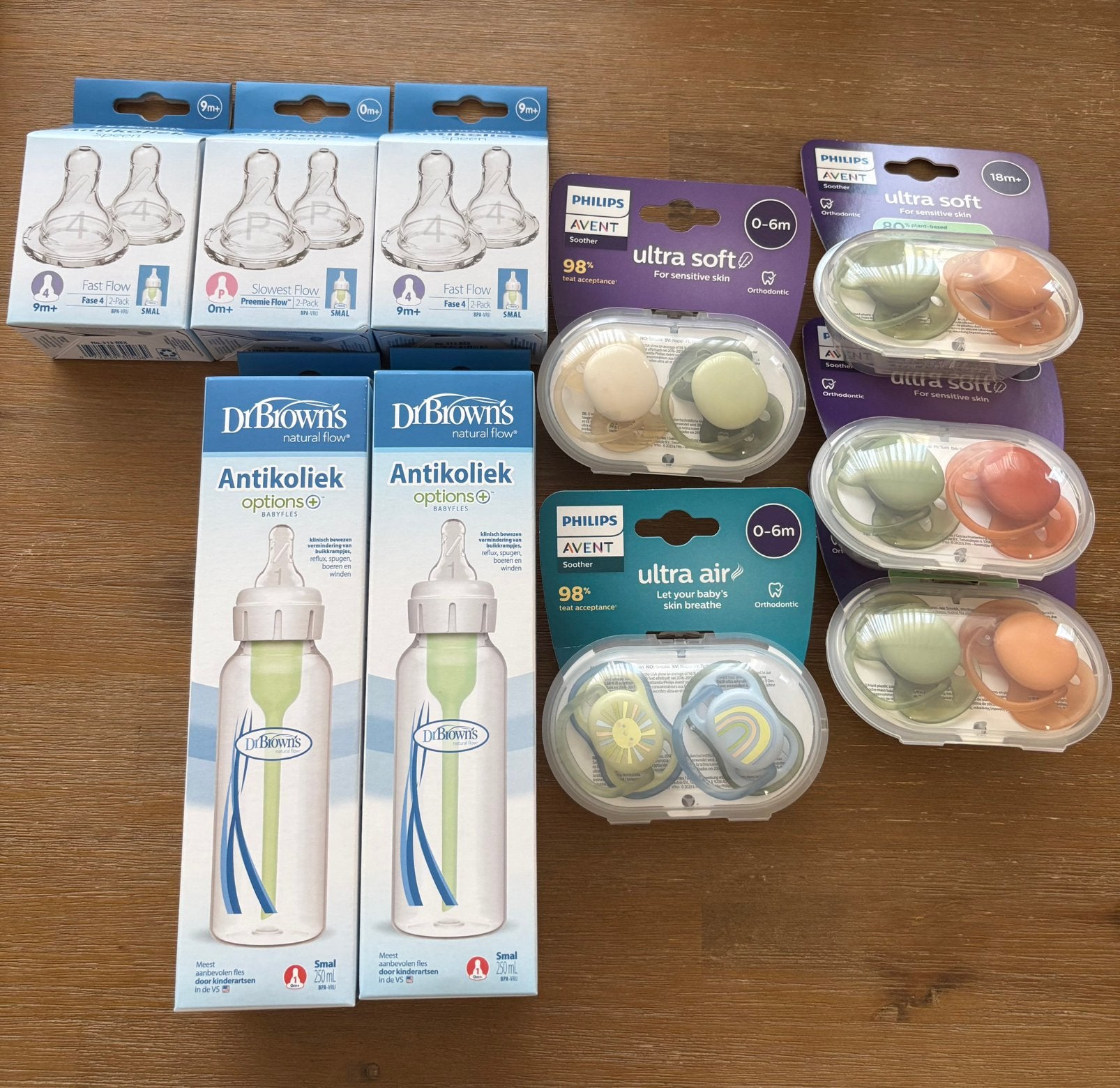 Dr Brown’s voedingsflessen en Philips Avent spenen *Nieuw*, Ophalen of Verzenden, Nieuw, Overige typen