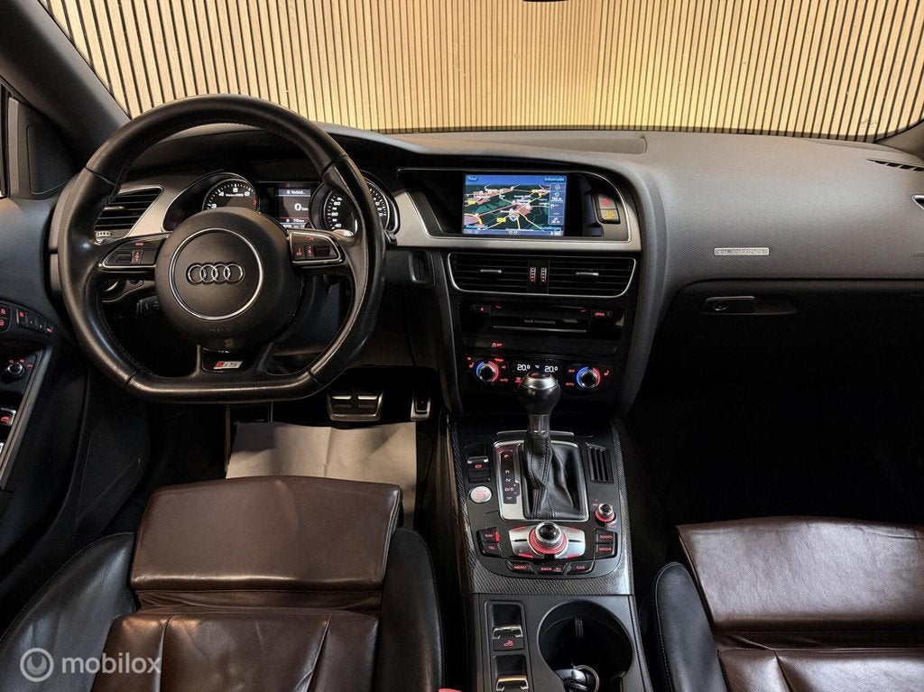 Audi S5 Cabrio 3.0 TFSI Quattro 333pk APK-4/2027 MEMORY KEYL, Auto's, Audi, Automaat, Euro 5, Gebruikt, Zwart