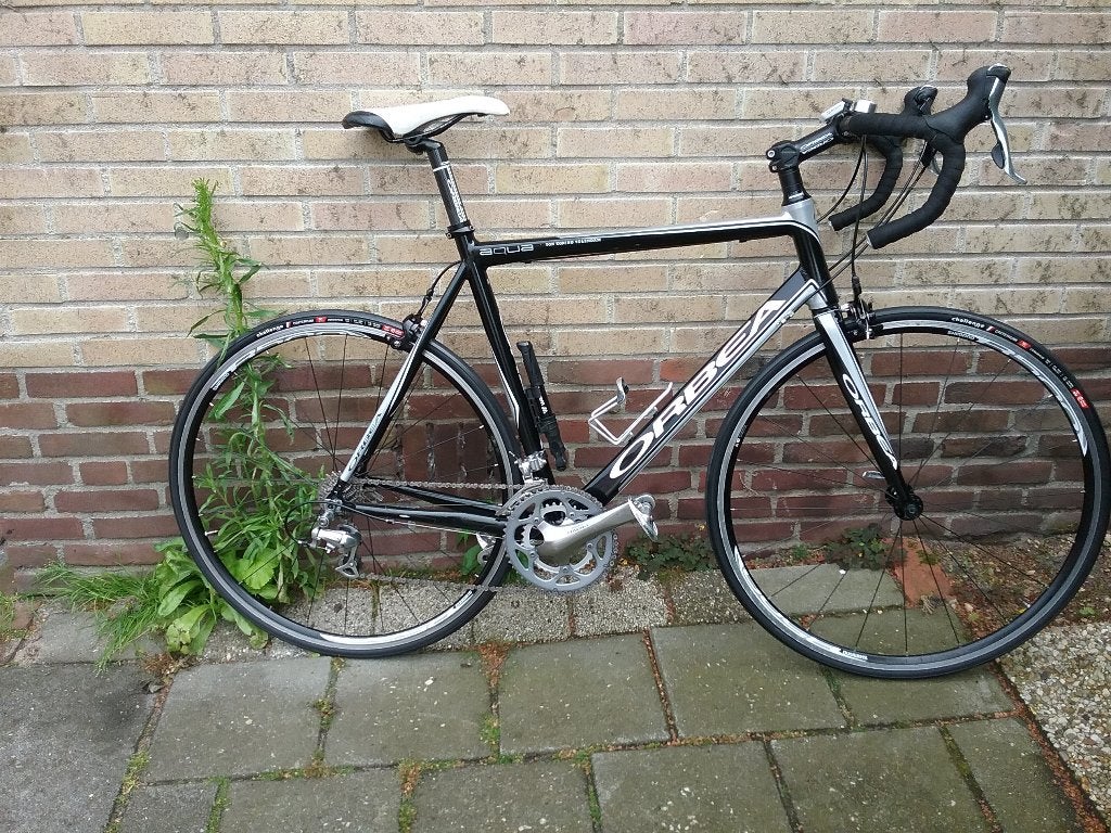 ORBEA AQUA SHIMANO COMPLEET NIEUWSTAAT  MET TACX EN SCHOENEN, 28 inch, Velgrem, Aluminium, Zo goed als nieuw