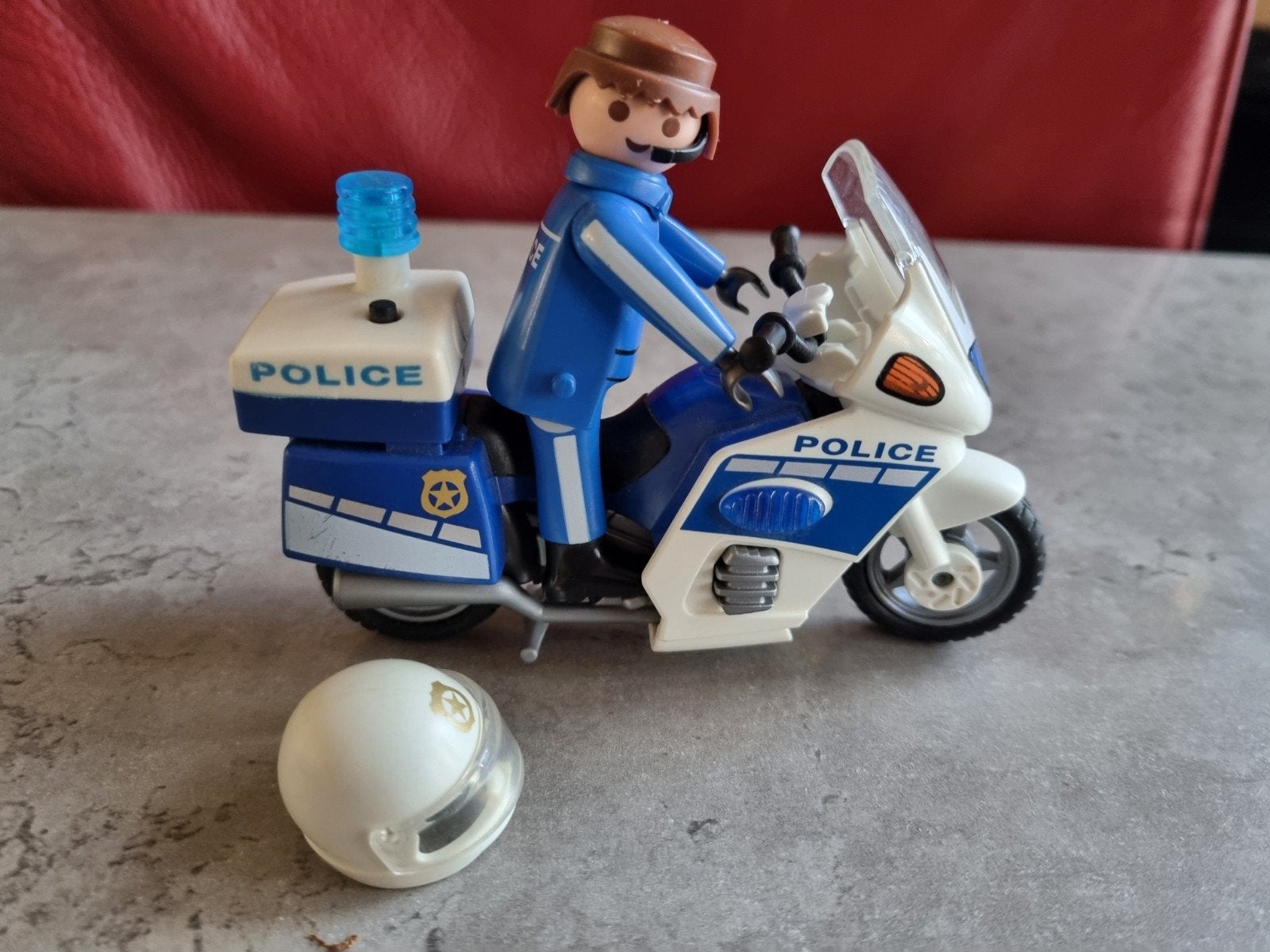 Playmobil,CITY ACTION 6923 POLITIEMOTOR MET LED-LICHT, Inwst, Complete set, Voertuig, Ophalen of Verzenden, Zo goed als nieuw