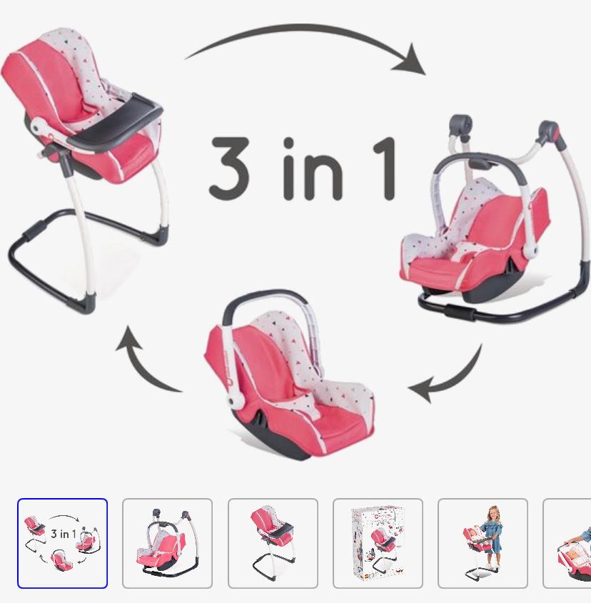 3 in 1 poppen maxi cosi, Kinderen en Baby's, Speelgoed | Poppen, Ophalen, Zo goed als nieuw, Babypop