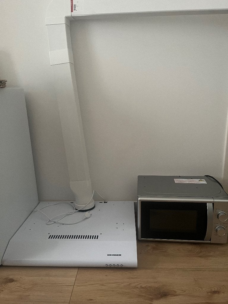 HEINNER afzuigkap wit, Ophalen, 50 tot 100 cm, Zo goed als nieuw, 25 tot 50 cm