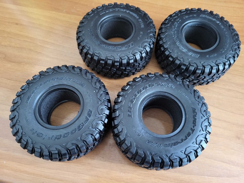 banden wielen crawler 4 stuks crawler, Ophalen of Verzenden, Nieuw, Overige schalen, Auto offroad
