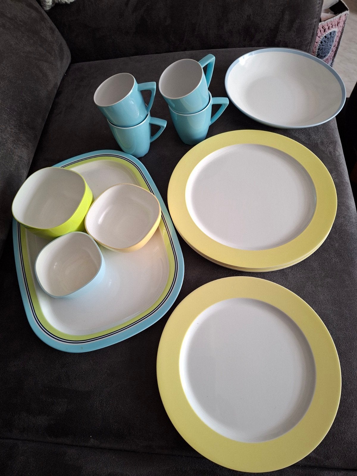 Mepal Servies Set - Borden, Kommen en Kopjes, Ophalen of Verzenden, Gebruikt