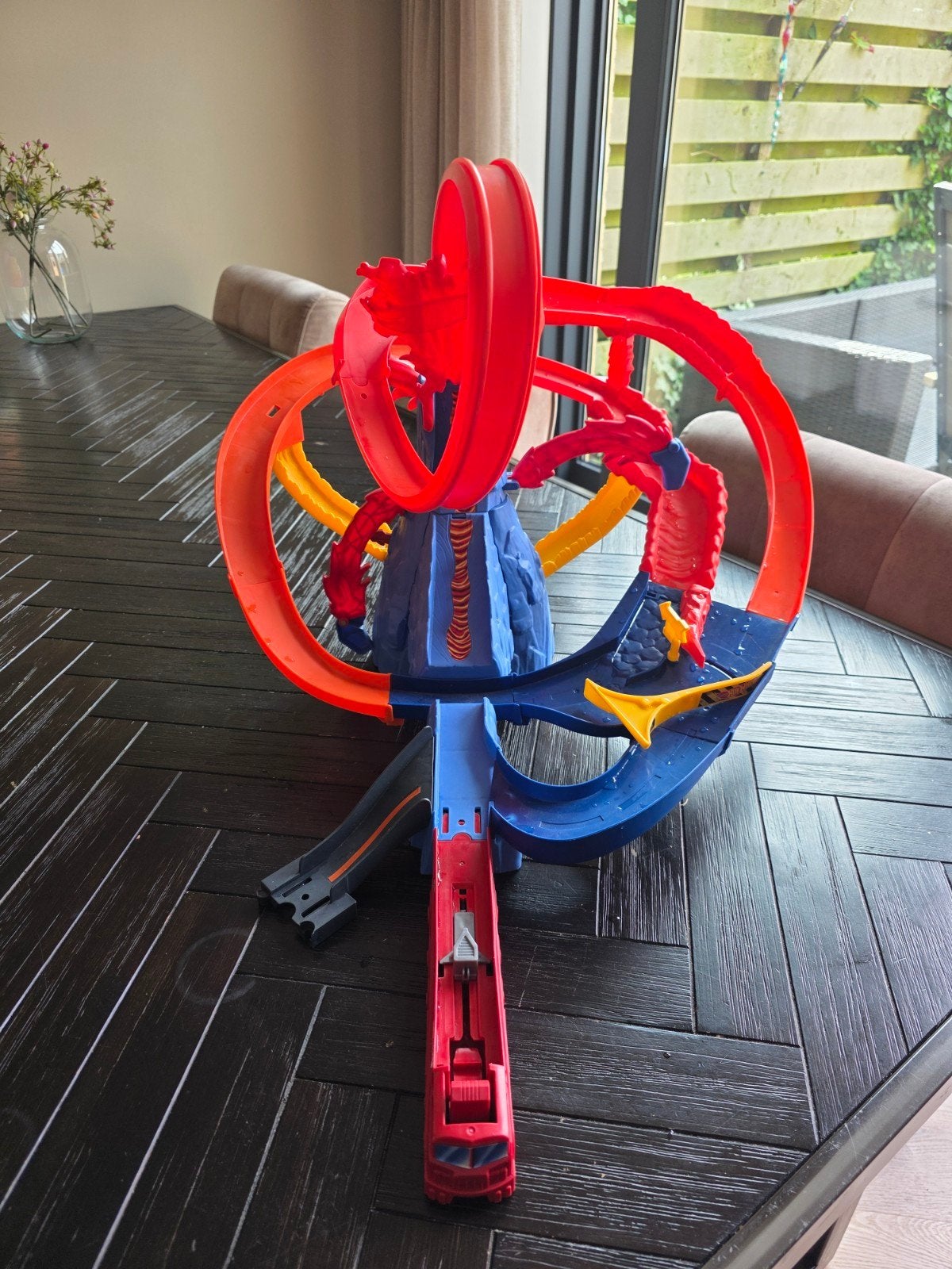 Hot Wheels Vulkaan Racebaan met Looping, Ophalen, Hot Wheels, Racebaan, Gebruikt