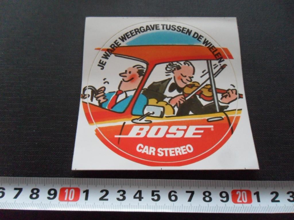 sticker BOSE Car Stereo Je ware weergave tussen de wielen, Ophalen, Zo goed als nieuw