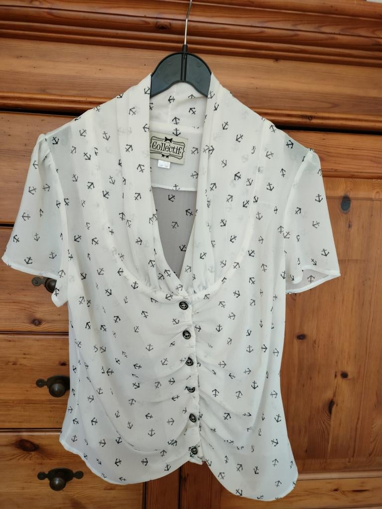 Collectif blouse L, Kleding | Dames, Collectif, Beige, Maat 42/44 (L), Nieuw