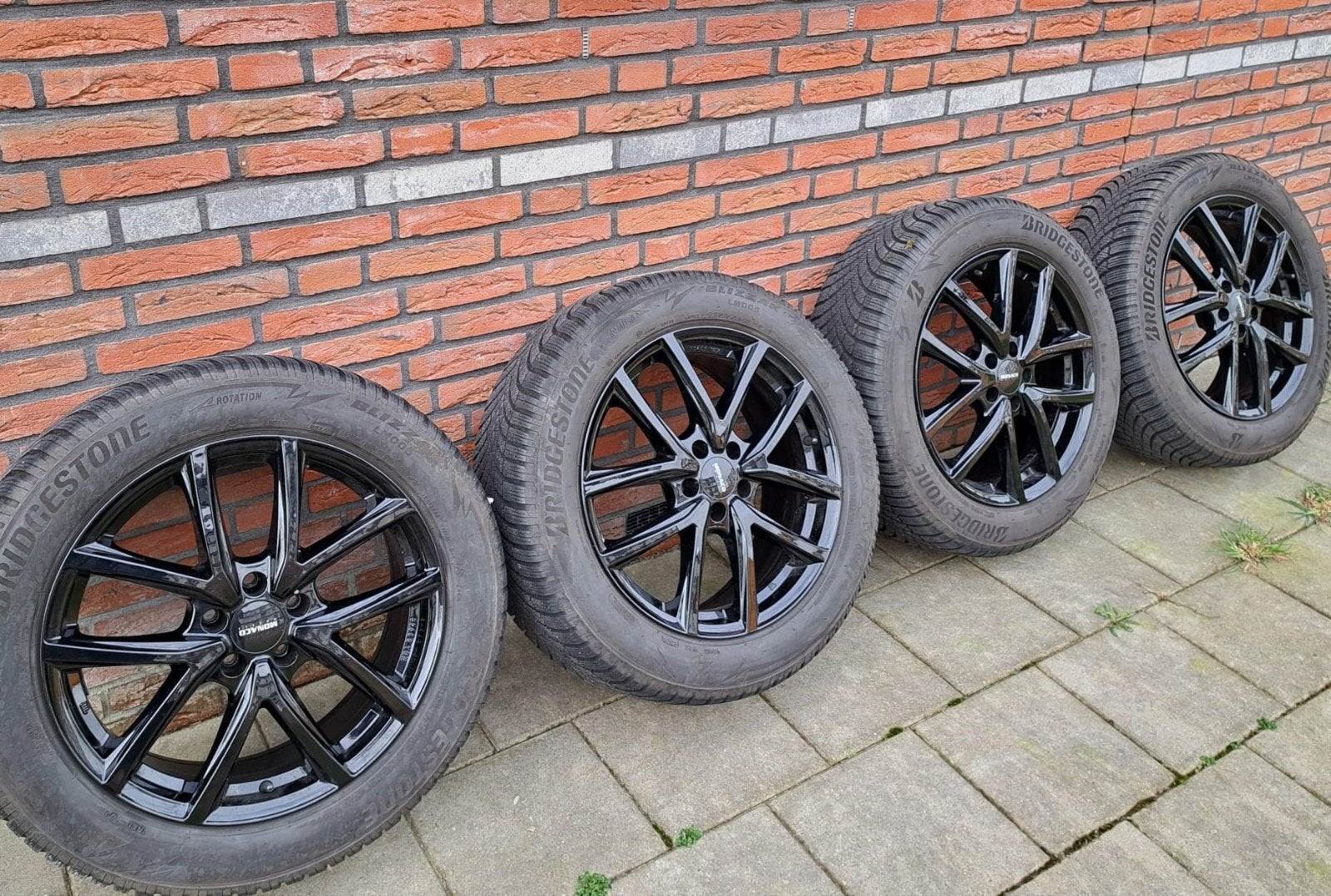 Winterbanden met lichtmetalen velgen. 225/55/r18, 18 inch, 225 mm, Winterbanden, Ophalen of Verzenden