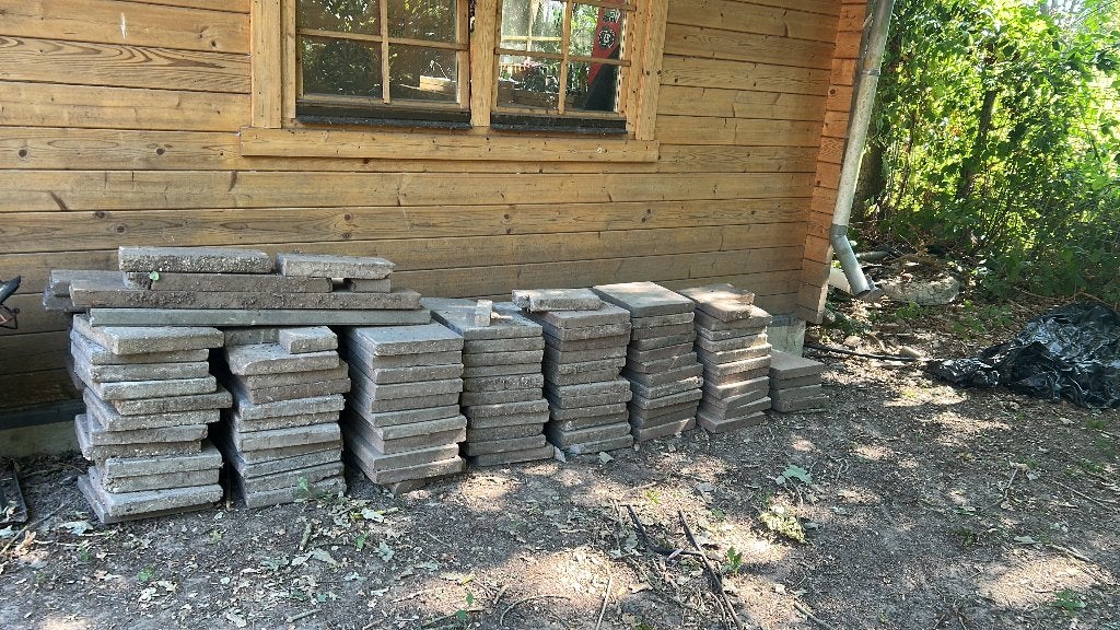 Stoeptegel 30x30 gratis, Ophalen, Gebruikt, Beton, Terrastegels