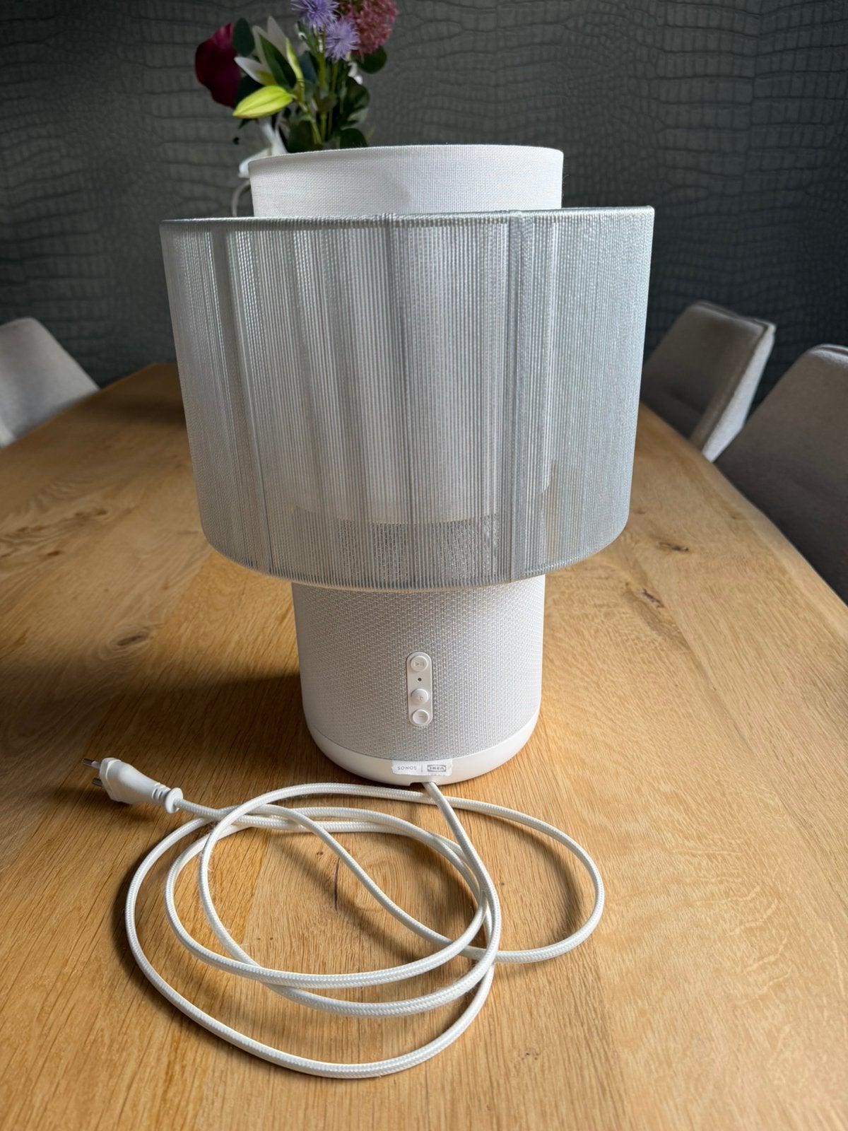 Ikea (Sonos) symfonisk tafellampspeaker, Wit, Ophalen of Verzenden, Zo goed als nieuw, IKEA