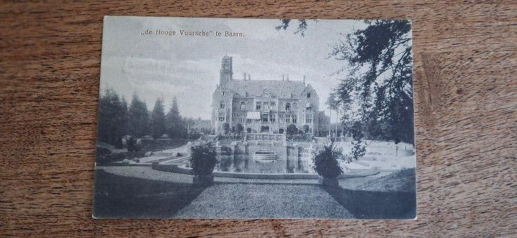 Oude kaart ,, de Hooge Vuursche " te Baarn, Ophalen of Verzenden, Voor 1920, Gelopen, Utrecht